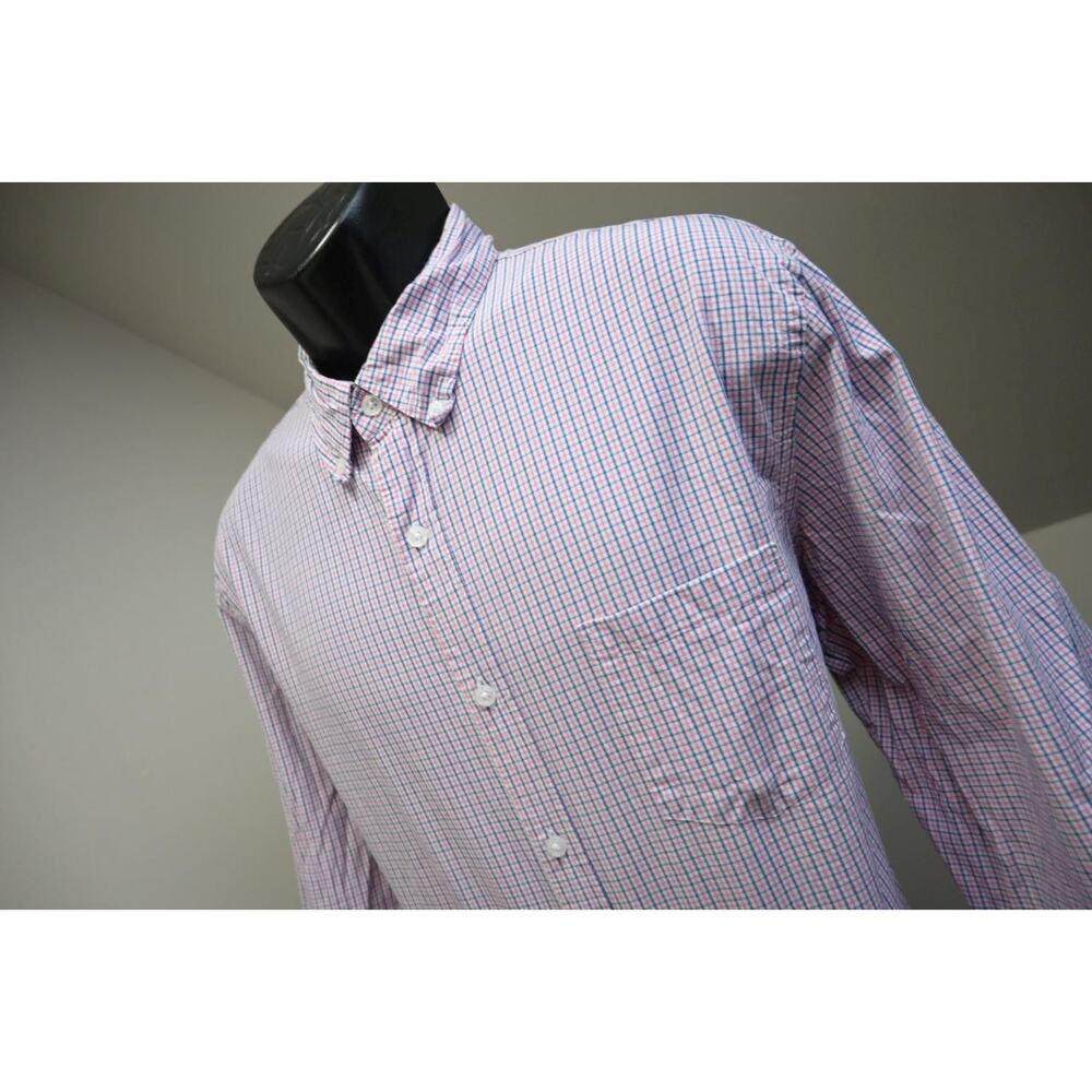 J Crew Flex Wash Dress Shirt Classic Casual Button Up Long Sleeve Mens Sz XL